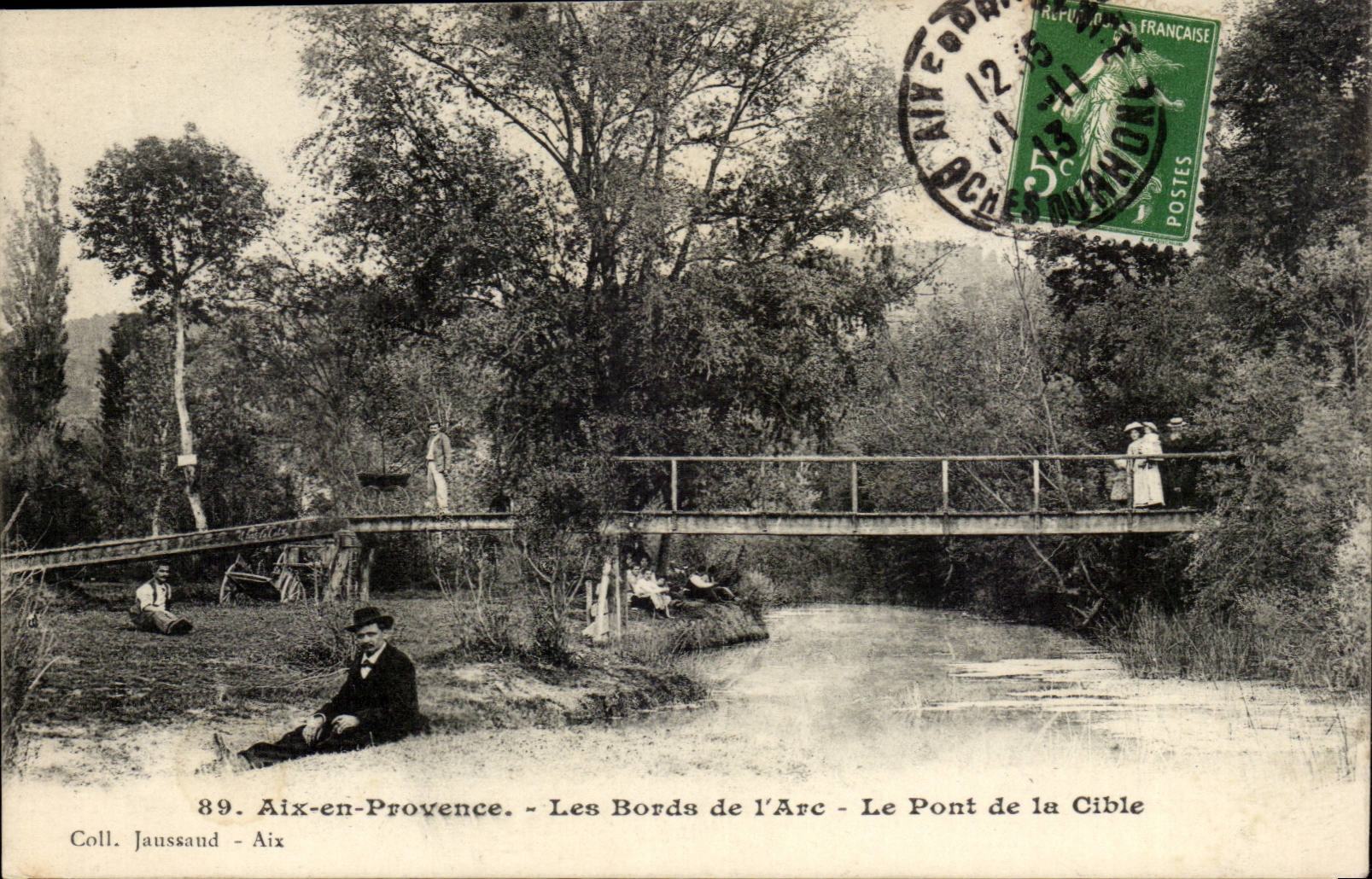 Aix-en-Provence — Les Bords de l'Arc — Le Pont de la Cible — Coll. Jaussaud