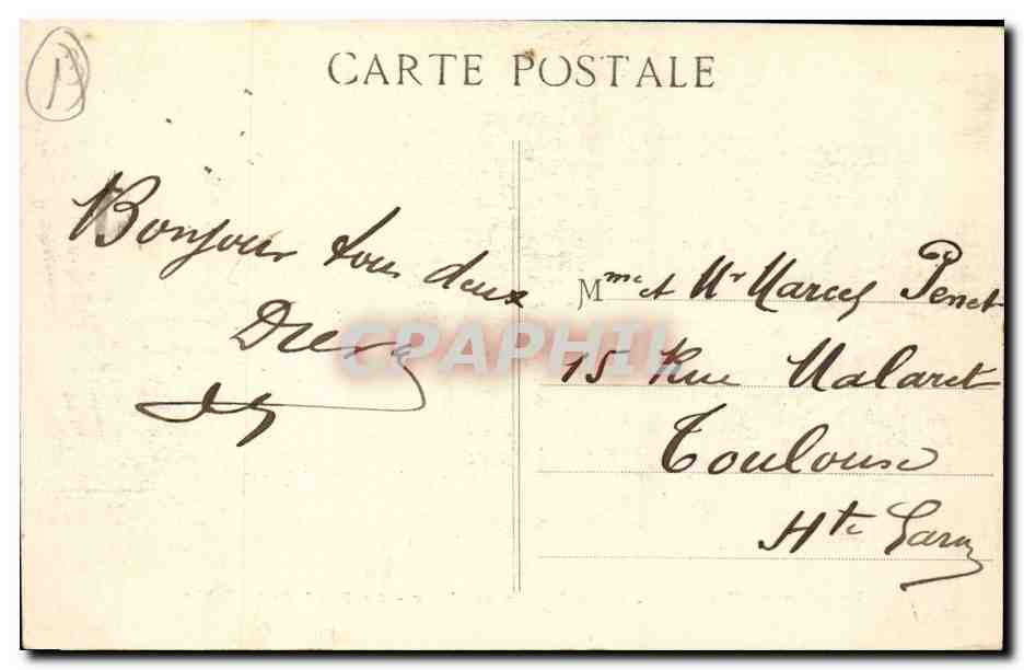 Aix-en-Provence — Les Bords de l'Arc — Le Pont de la Cible — Coll. Jaussaud — Verso