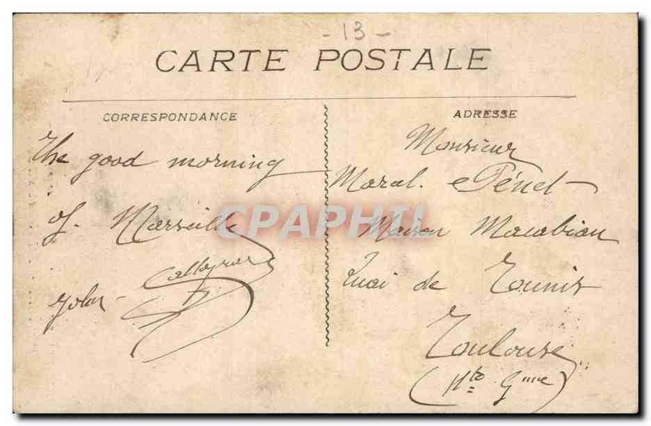 Tremblement de terre du 11 juin 1909 Lambesc le clocher en partie detruit — Back
