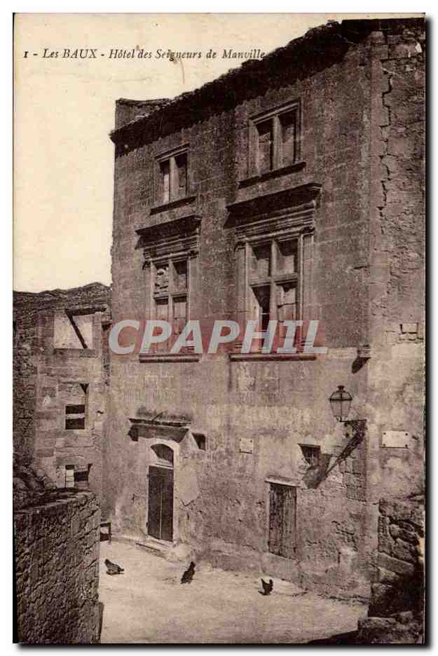 Les BAUX - Hôtel des Seigneurs de Manville — CPA n°1, éditeur non visible