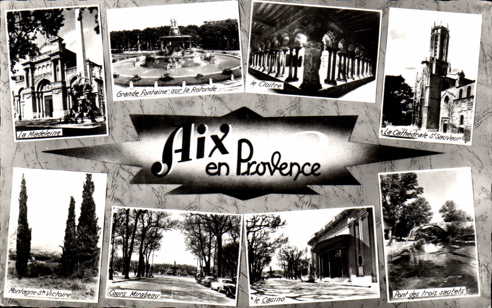 Aix-en-Provence — Collage de sites emblématiques — Société Éditions RYNER