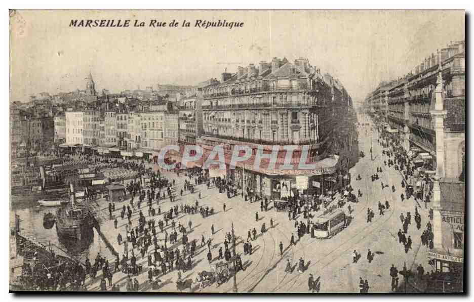 Marseille - La Rue de la Republique - CPA 