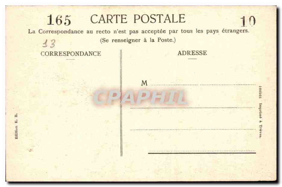 Marseille - Le Quai e la Fraternite - CPA  — Verso