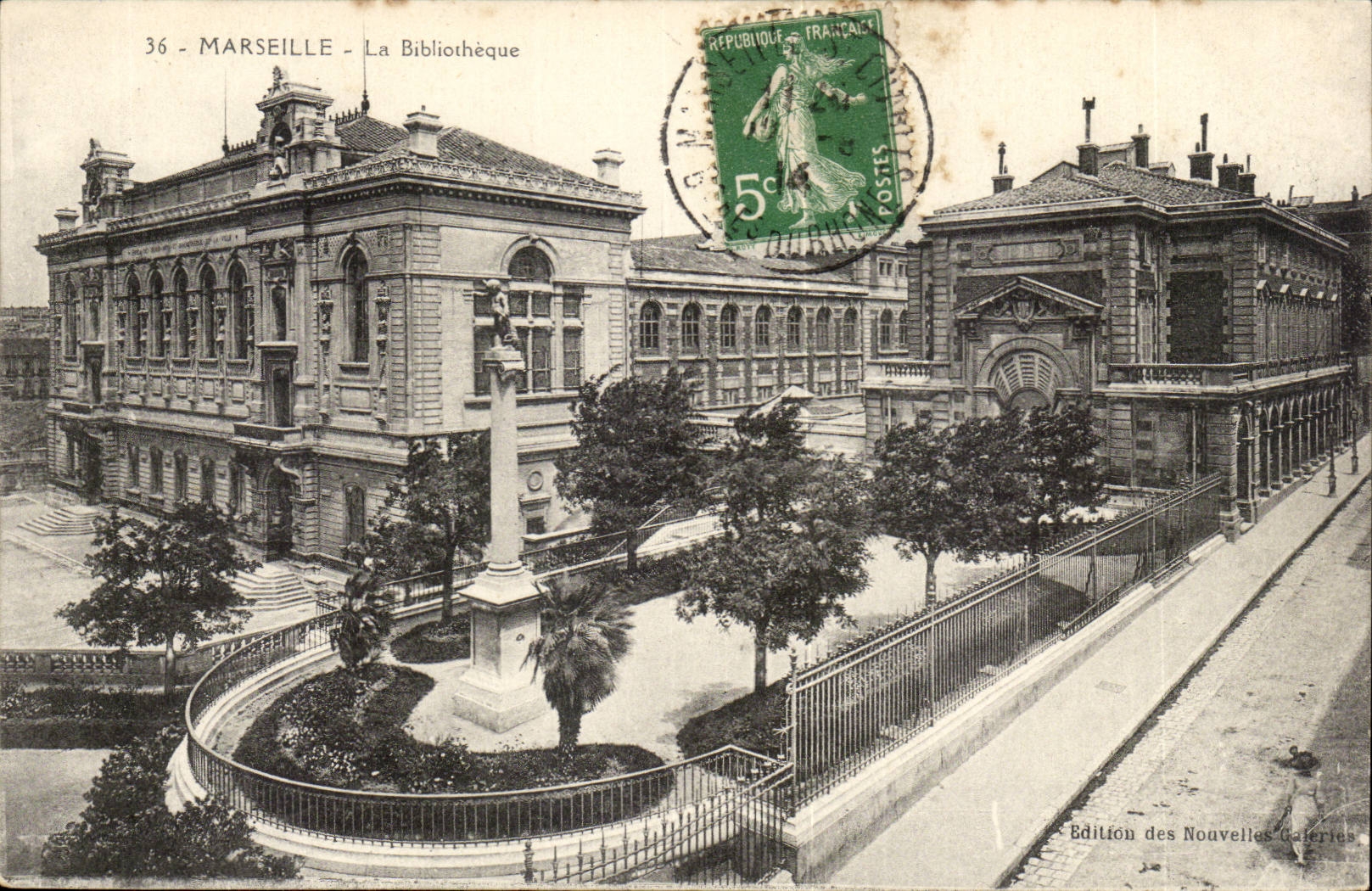 Marseille - La Biblioteque - CPA 