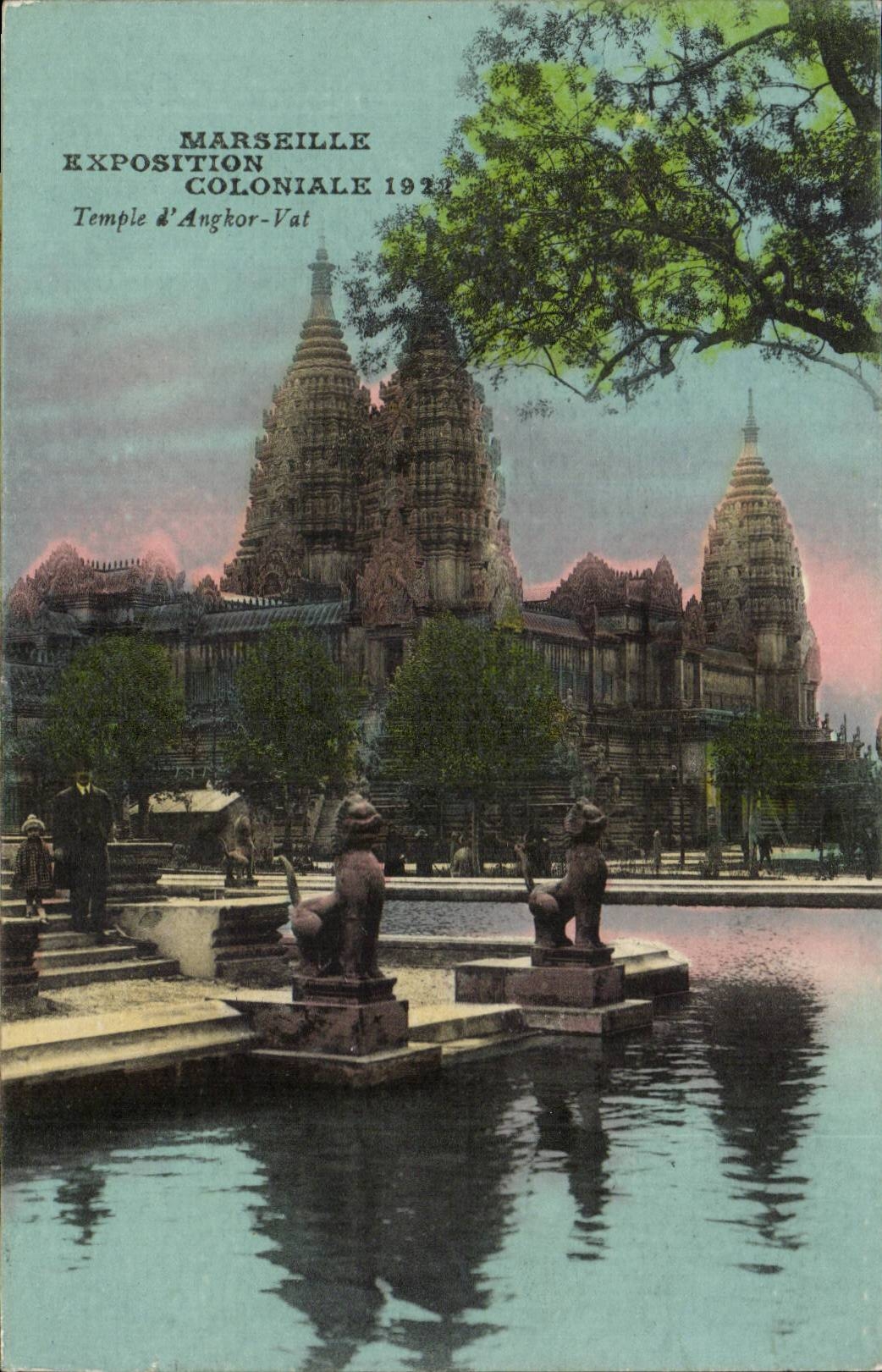 Marseille - Exposition Coloniale 1912 Temple Angkor Vat - CPA 