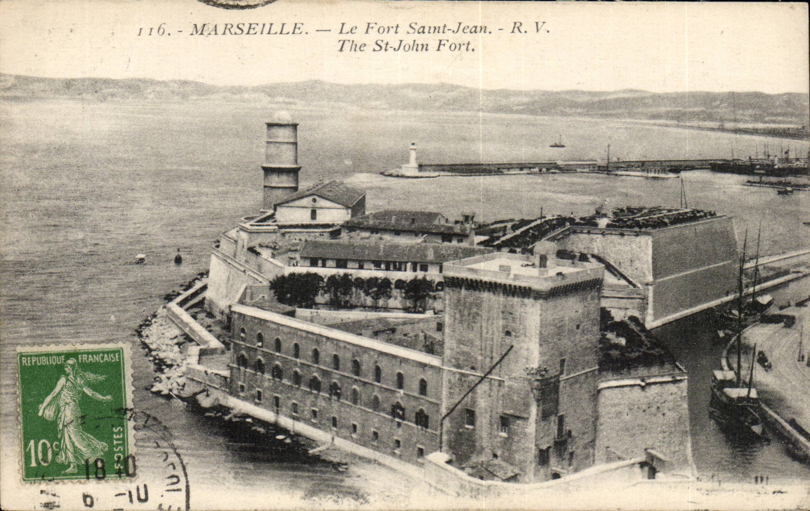 Marseille - Le Fort St Jean The St John Fort - CPA 