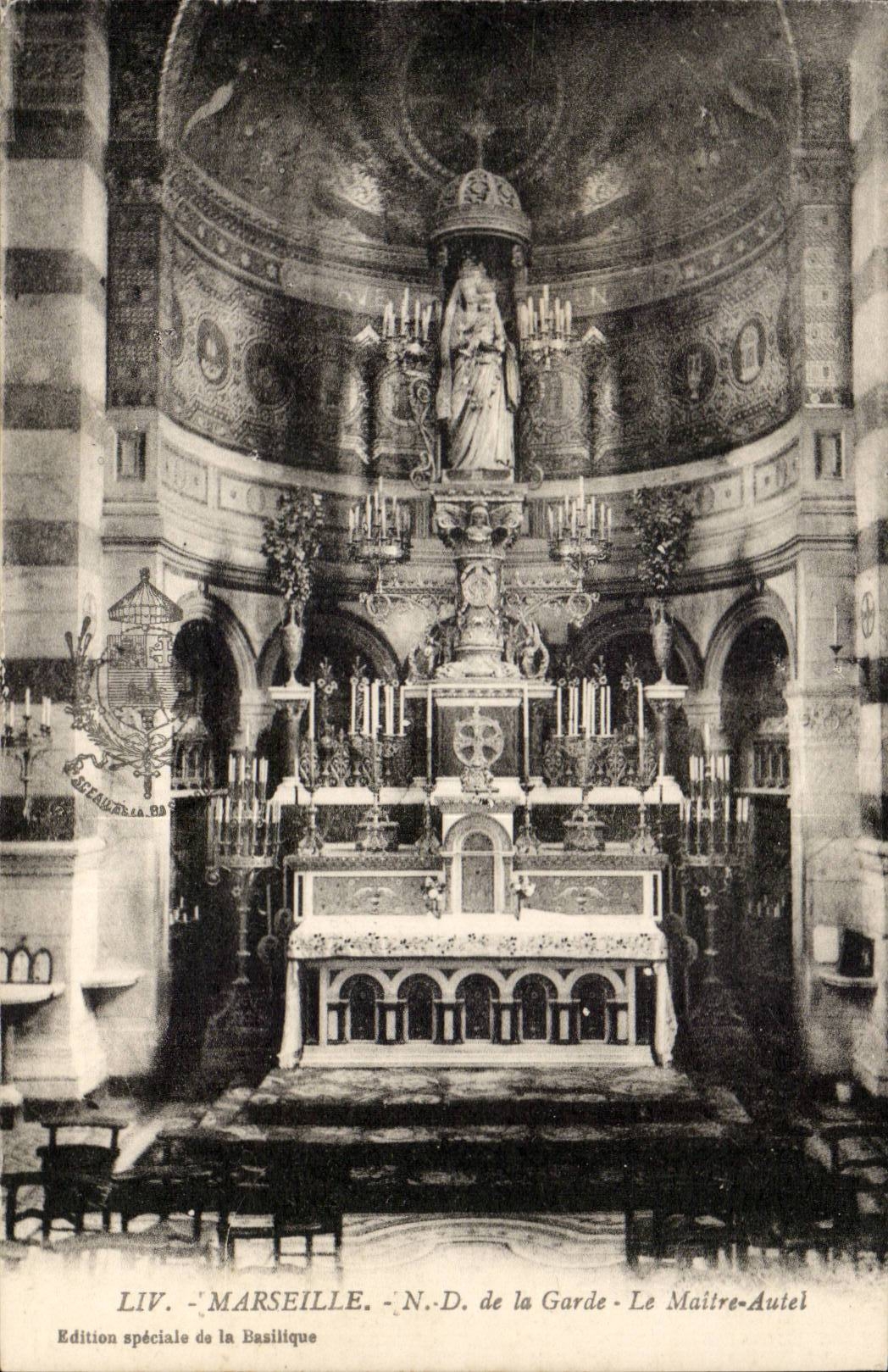 Marseille - Notre Dame de la Garde - Le Maitre Autel - CPA 