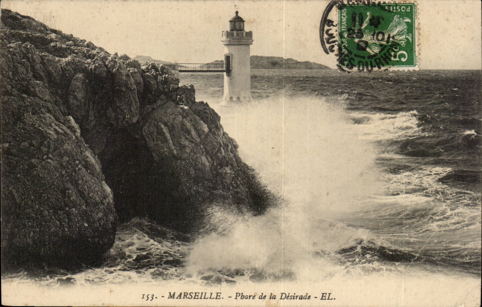 Marseille - Place de la Desirade - phare - lighthouse - CPA 