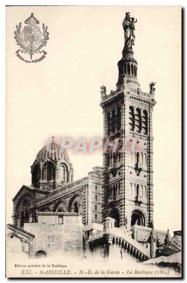 Marseille - Notre dame de la Garde - La Basilique - CPA 