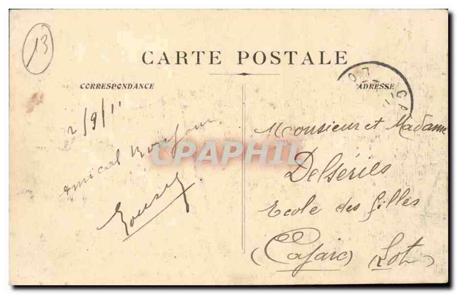 Marseille - Le Chateau d'If - CPA  — Rückseite