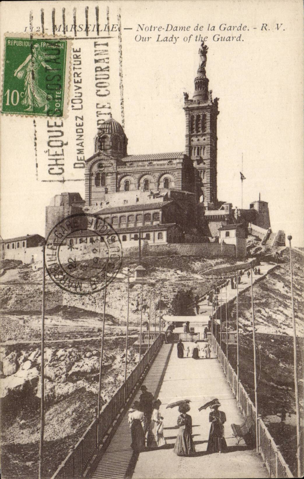 Marseille - Notre Dame de la Garde - Our lady of the Guard - CPA 