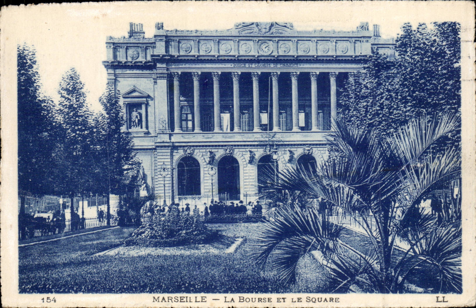 Marseille CPA La Bourse et le square
