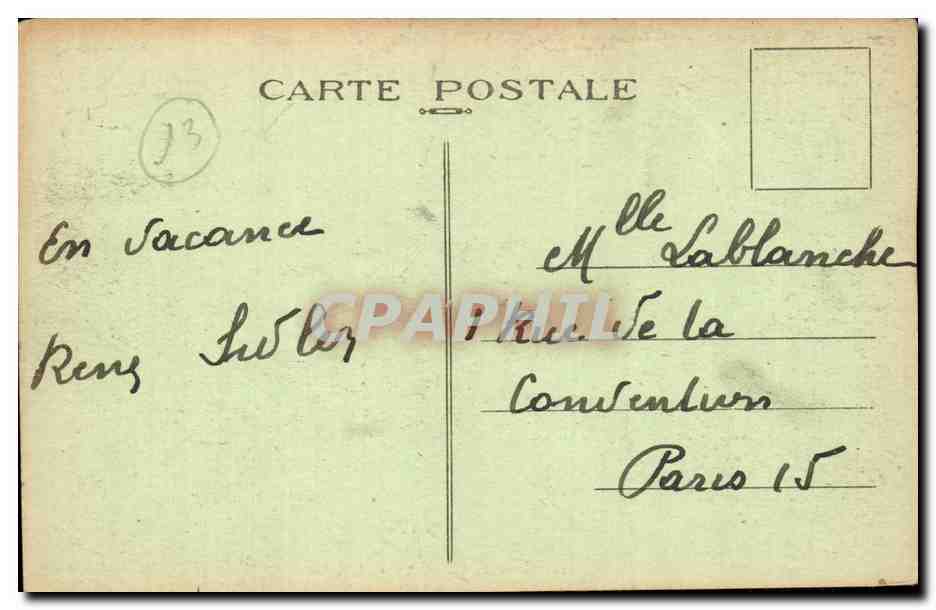 Marseille CPA La cathedrale — Rückseite
