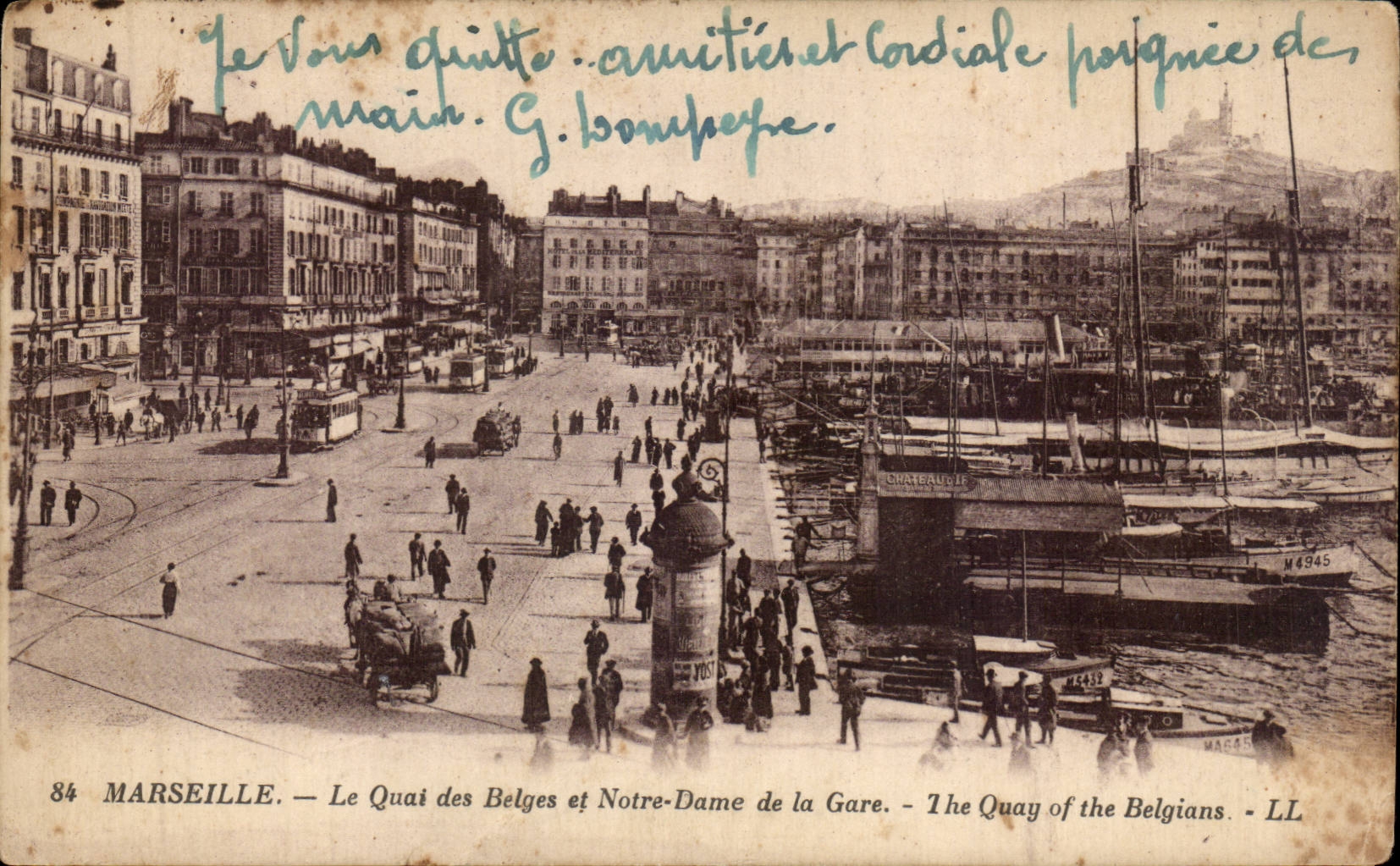 Marsella — El Muelle de los Belgas y Notre-Dame de la Estación — LL