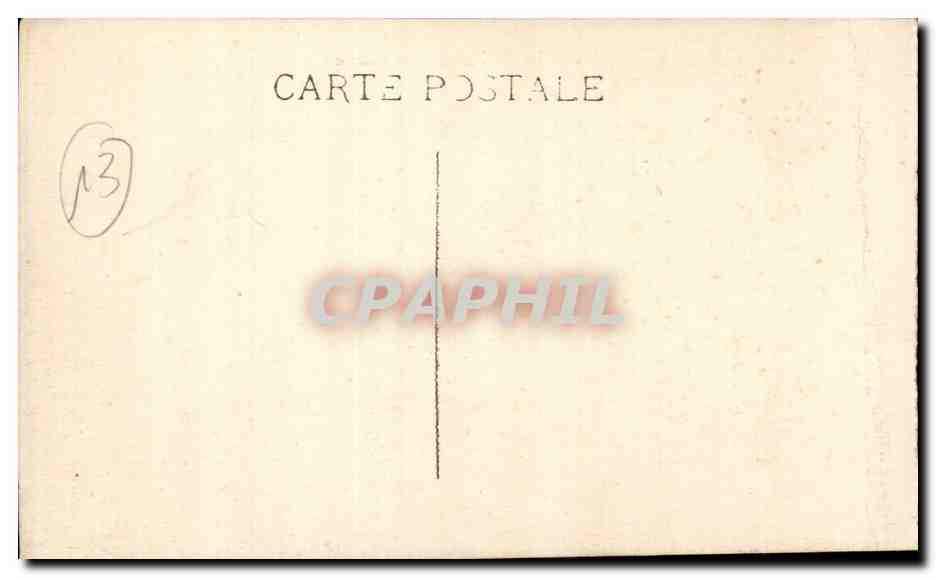 Marseille CPA Place de la Bourse — Verso