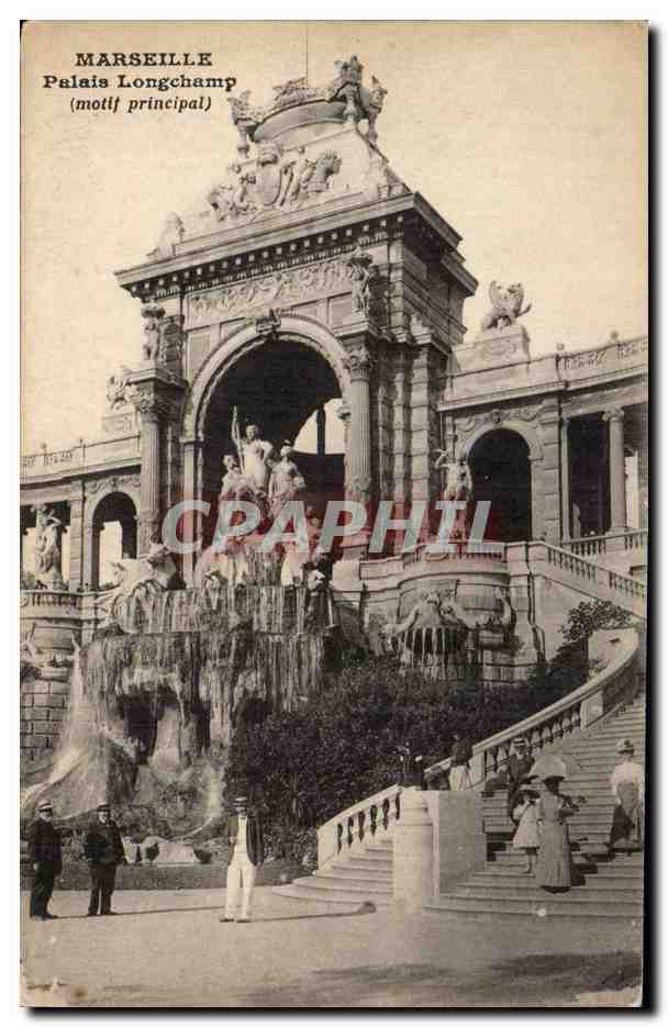 Marseille CPA Palais Longchamp (motif principal)
