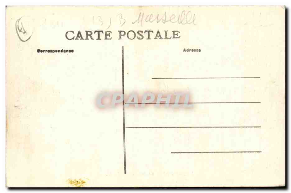 Marseille CPA Chateau d'if — Rückseite