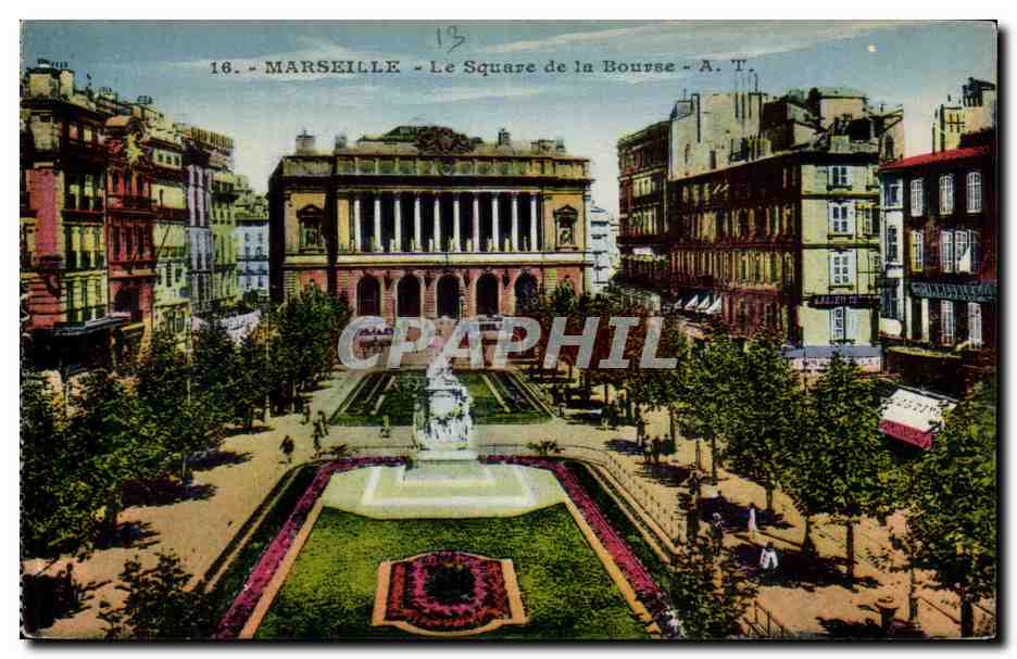Marseille CPA Le square de la Bourse