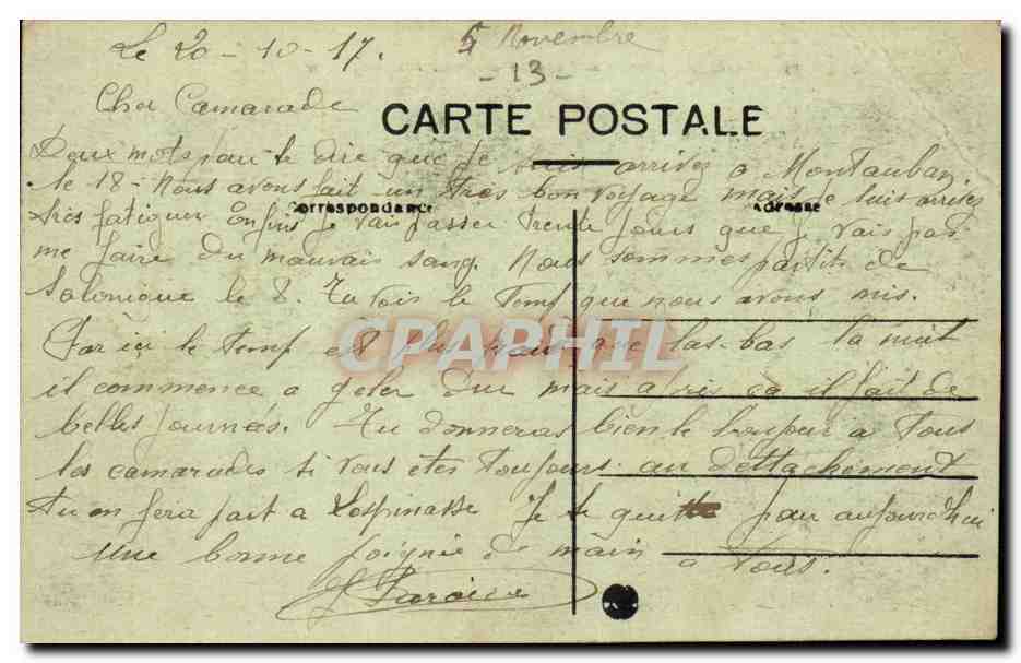 Marseille — Vue Générale des Bassins de la Joitette — E. L. — Verso