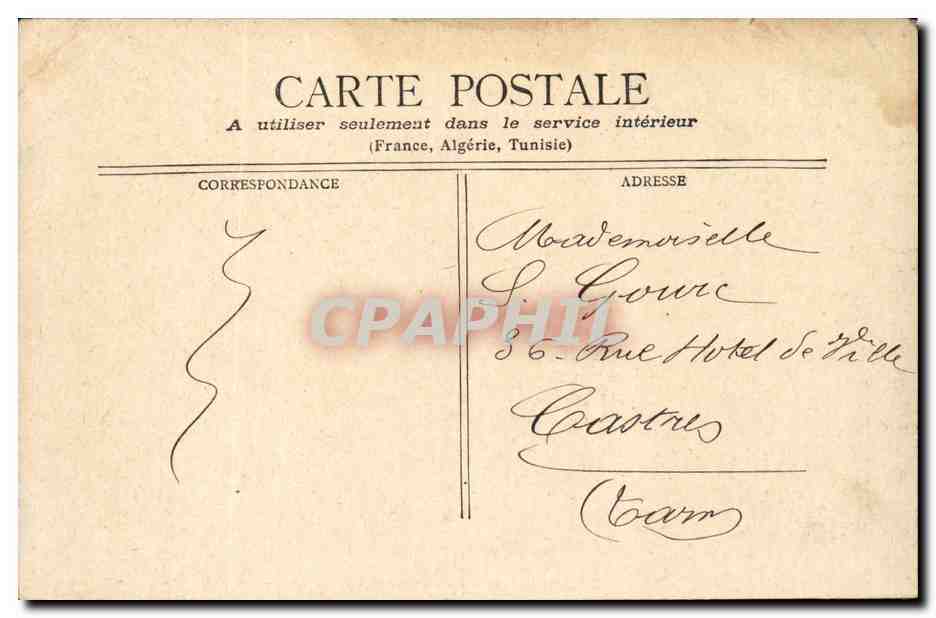 Marseille CPA Entree du vieux port — Verso