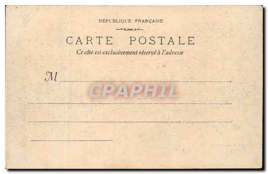 CPA Salon L'entree de l'ancien chateau — Rückseite