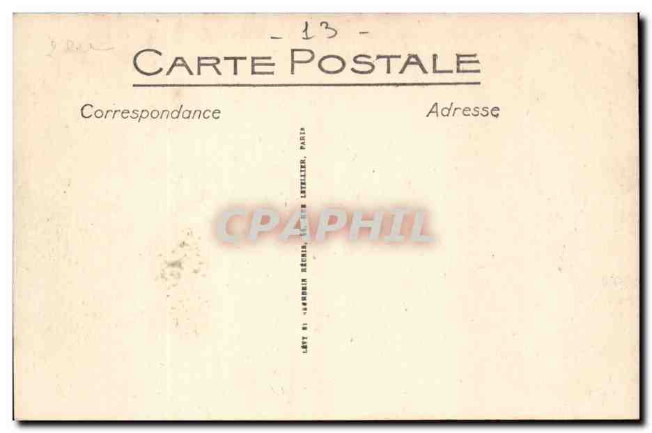 Martigues CPA Vue generale prise du canal — Rückseite