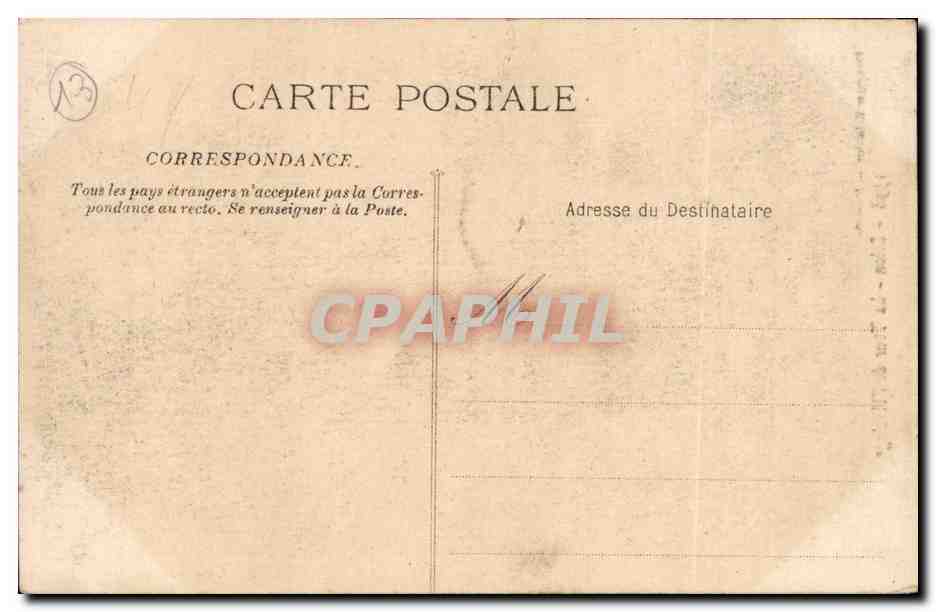 SAlon CPA La tour de l'horloge (animee) — Rückseite