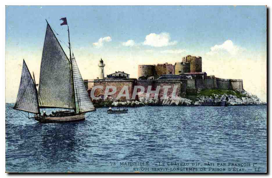 Marseille CPA Le chateau d'if bati par Francois 1er
