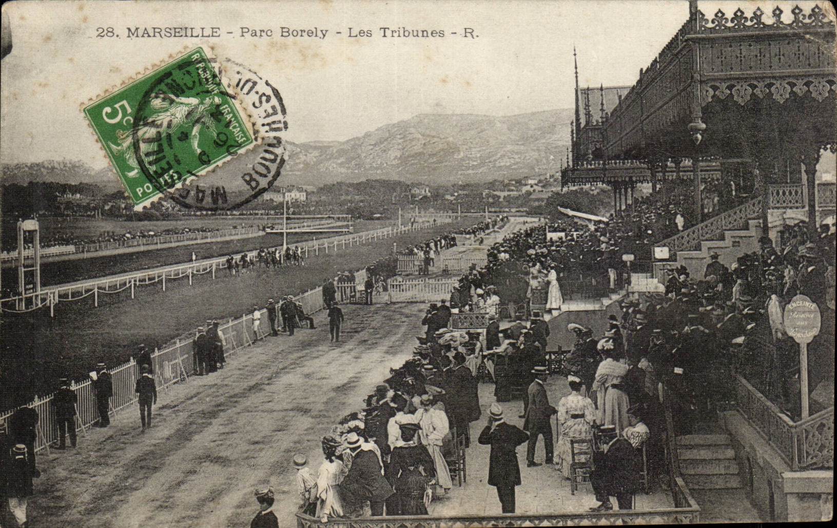 Marseille CPA Parc Borely Les tribunes (hippodrome courses hippiques)