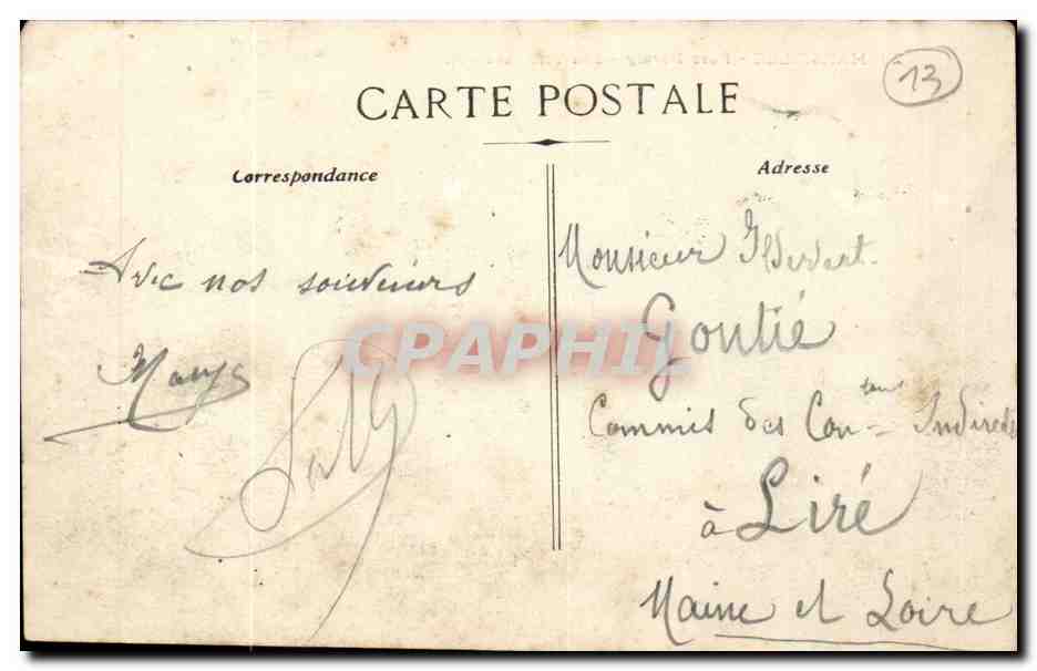 Marseille CPA Parc Borely Les tribunes (hippodrome courses hippiques) — Verso