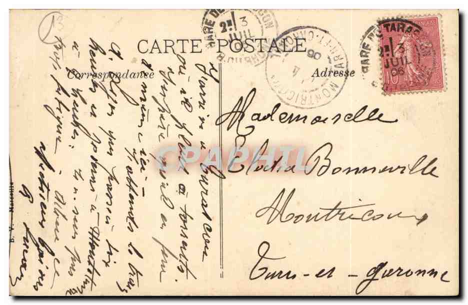 CPA en Provence Femmes (folklore costume) — Verso