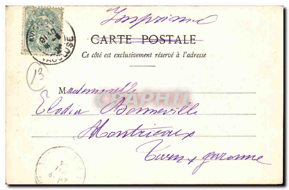 CPA en Provence Femme Costume provencal (folklore costume) — Verso