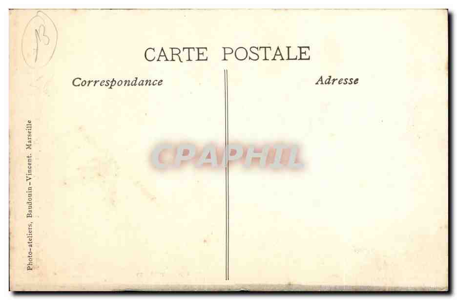 CPA en Provence Femmes Types de la CAmargue et de la CRau (folklore costume) — Verso