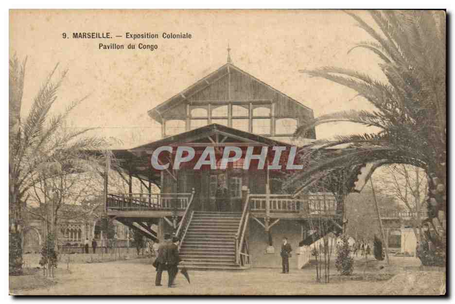 Marseille CPA Exposition coloniale Pavillon du Congo
