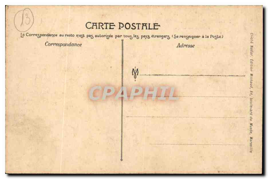 Marseille CPA Exposition coloniale Pavillon du Congo — Rückseite