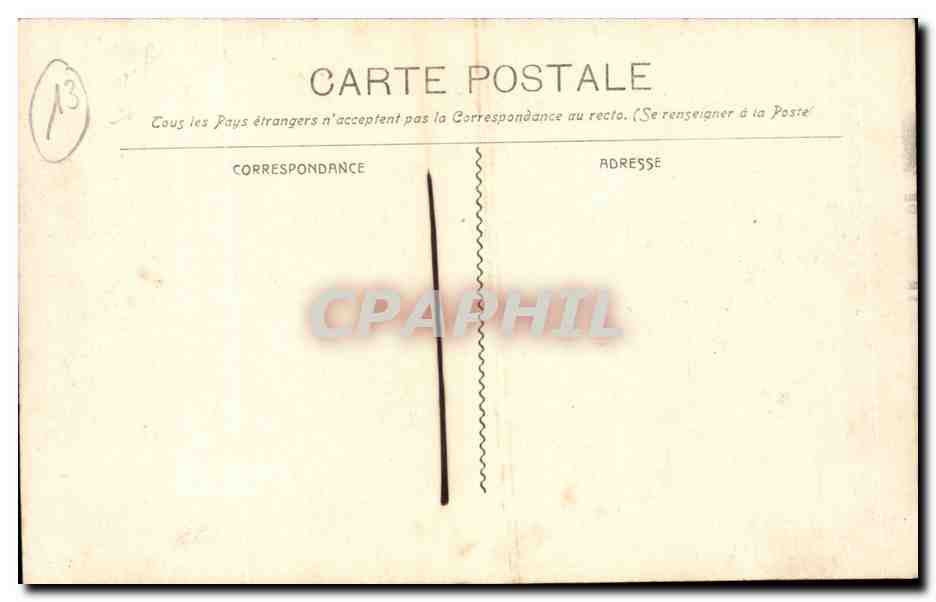 Marseille CPA La plage du Prado — Rückseite