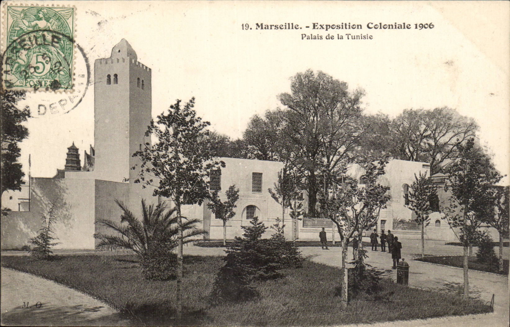 CPA Marseille Exposition coloniale 1906 Palais de la Tunisie