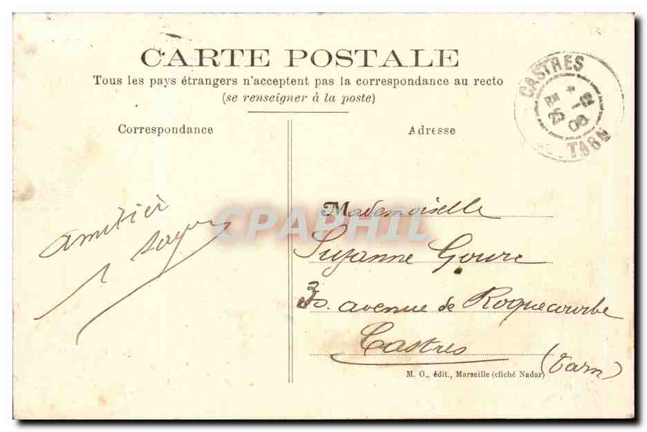 Marseille - Exposition Coloniale 1906 - Palais de la Côte Occidentale d'Afrique — M. O. édit. — Reverso