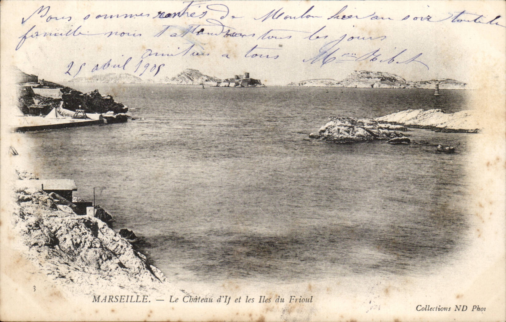 CPA Marseille Le chateau d'If et les Iles de Frioul