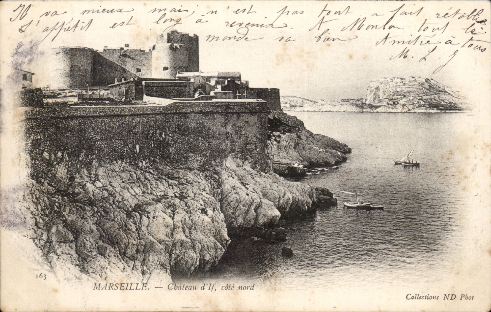 CPA Marseille Le chateau d'If Cote Nord