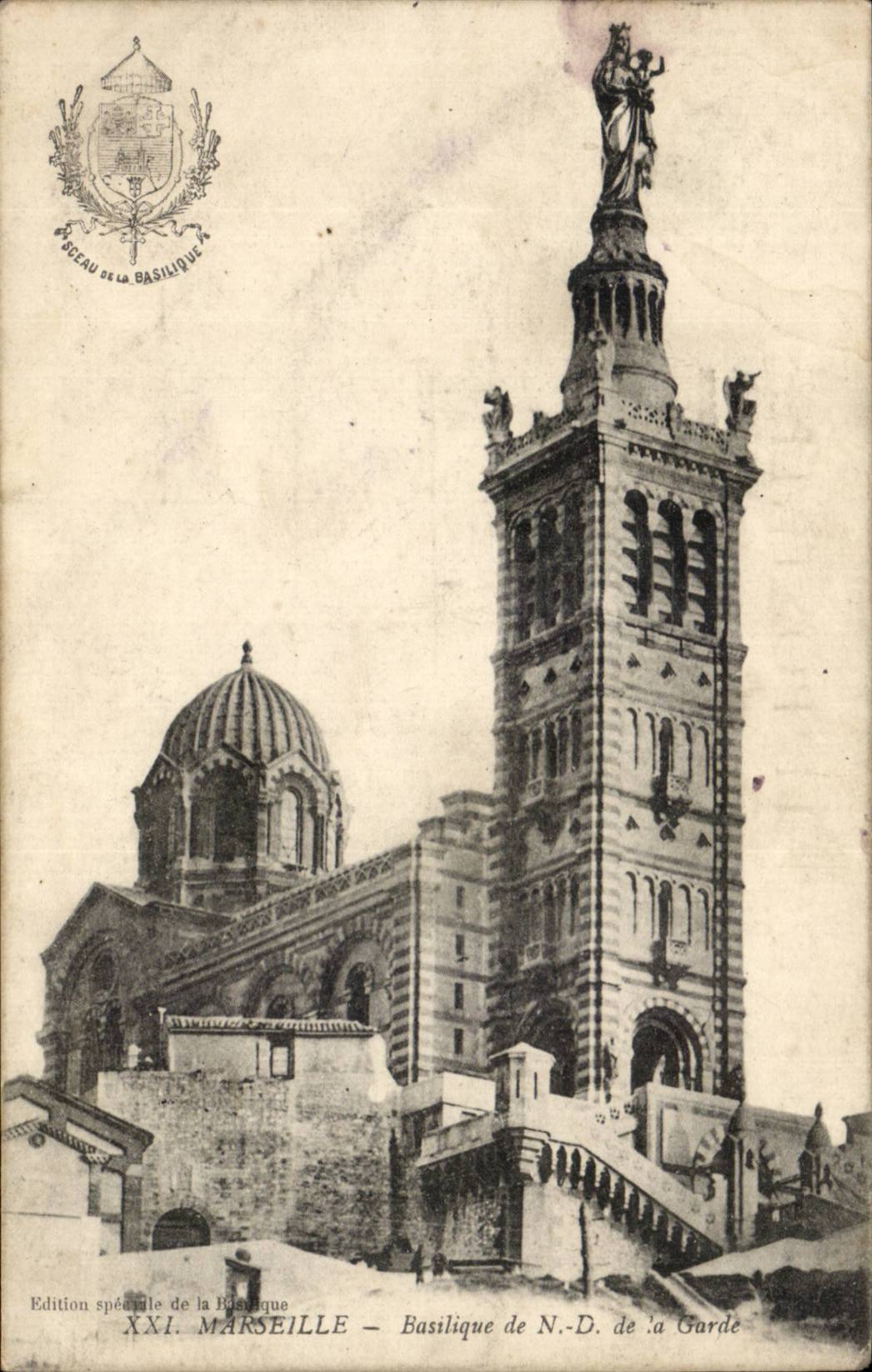 Marseille CPA Basilique de ND de la GArde