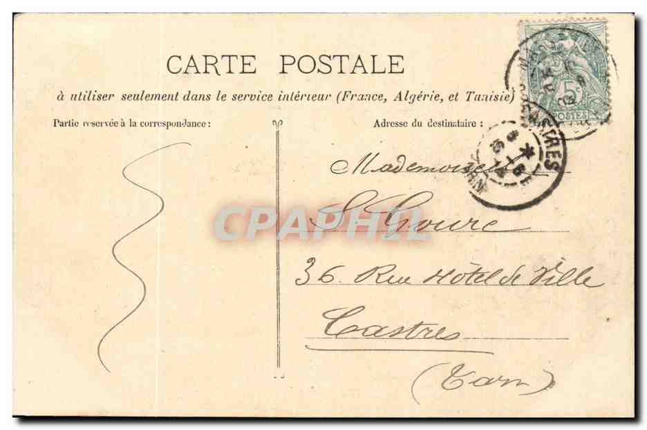 Marseille - La Plage & Route de la Corniche — CPAPHIL n°180, éditeur Layron — Rückseite
