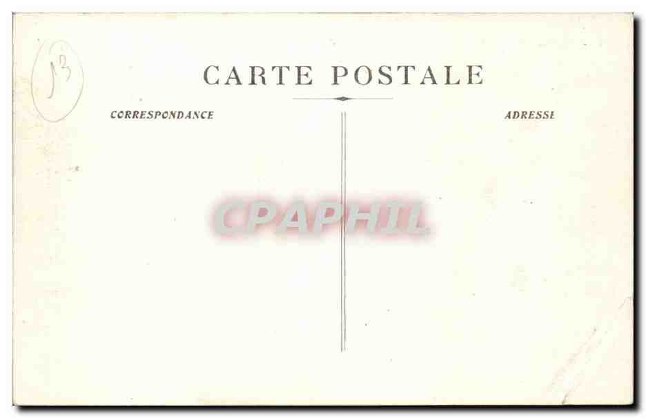 Marseille CPA La corniche — Verso