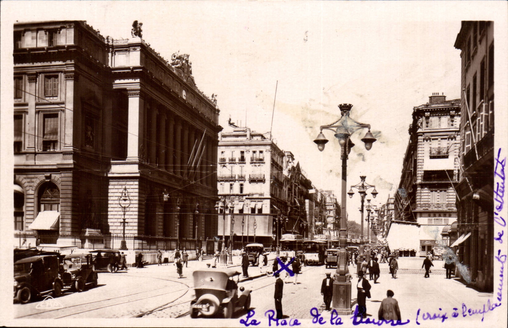 Marseille CPA La place de la Bourse