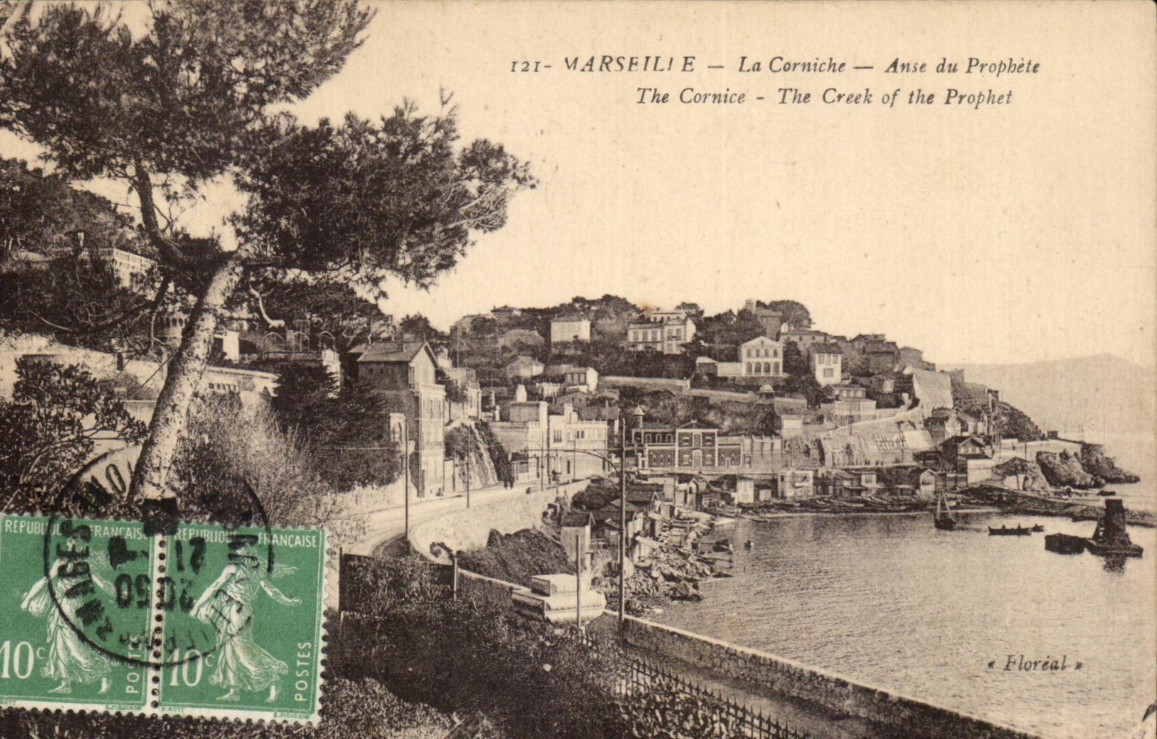 Marseille CPA la corniche anse du prophete