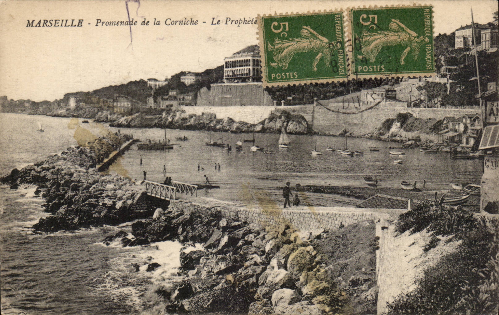 Marseille CPA promenade de la corniche