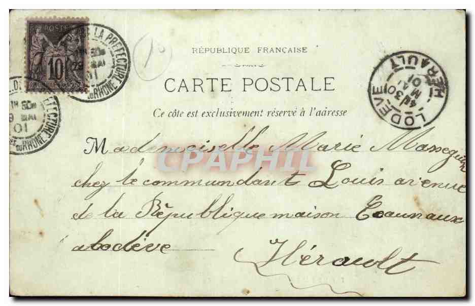 Marseille CPA Notre Dame de la Garde — Rückseite