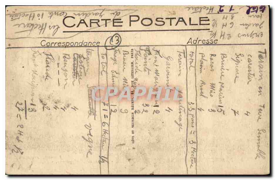 Marseille - Exposition Coloniale de Marseille - Palais de Madagasgar - CPA  — Rückseite