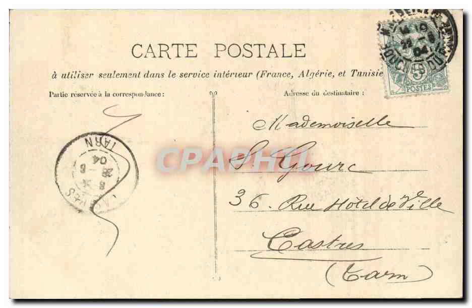 Marseille - Jardin d'Accumation - canard - CPA  — Rückseite