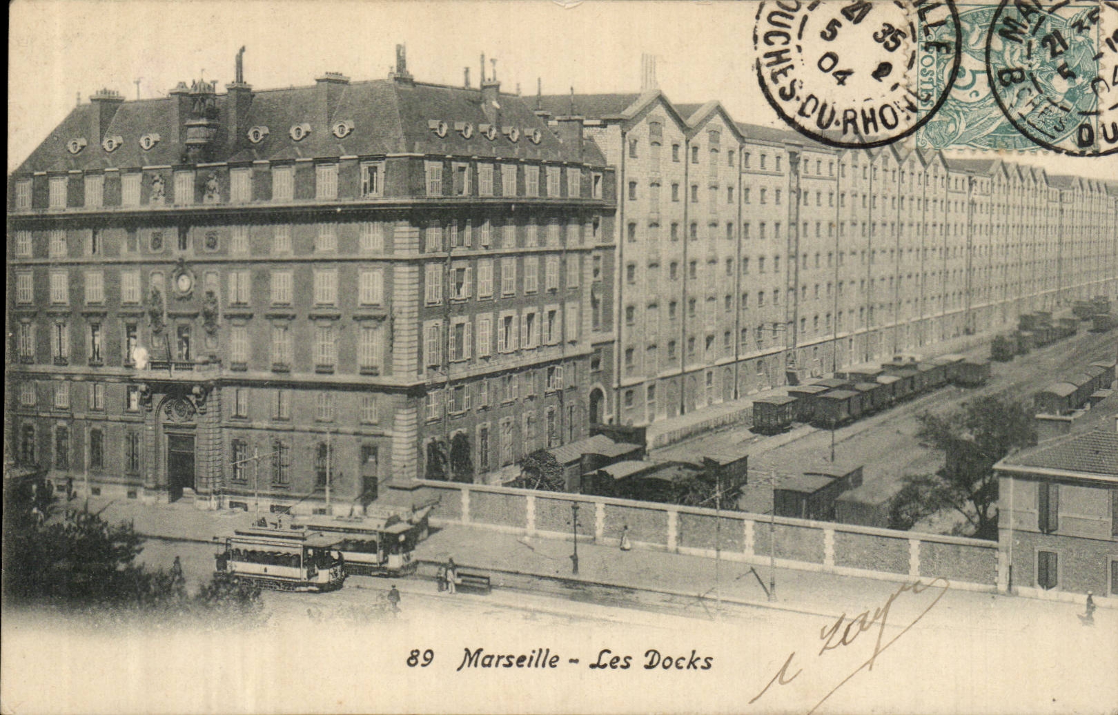Marseille - Les Docks - tramway - Suzanne Goure 36 Rue Hotel de Ville - CPA 